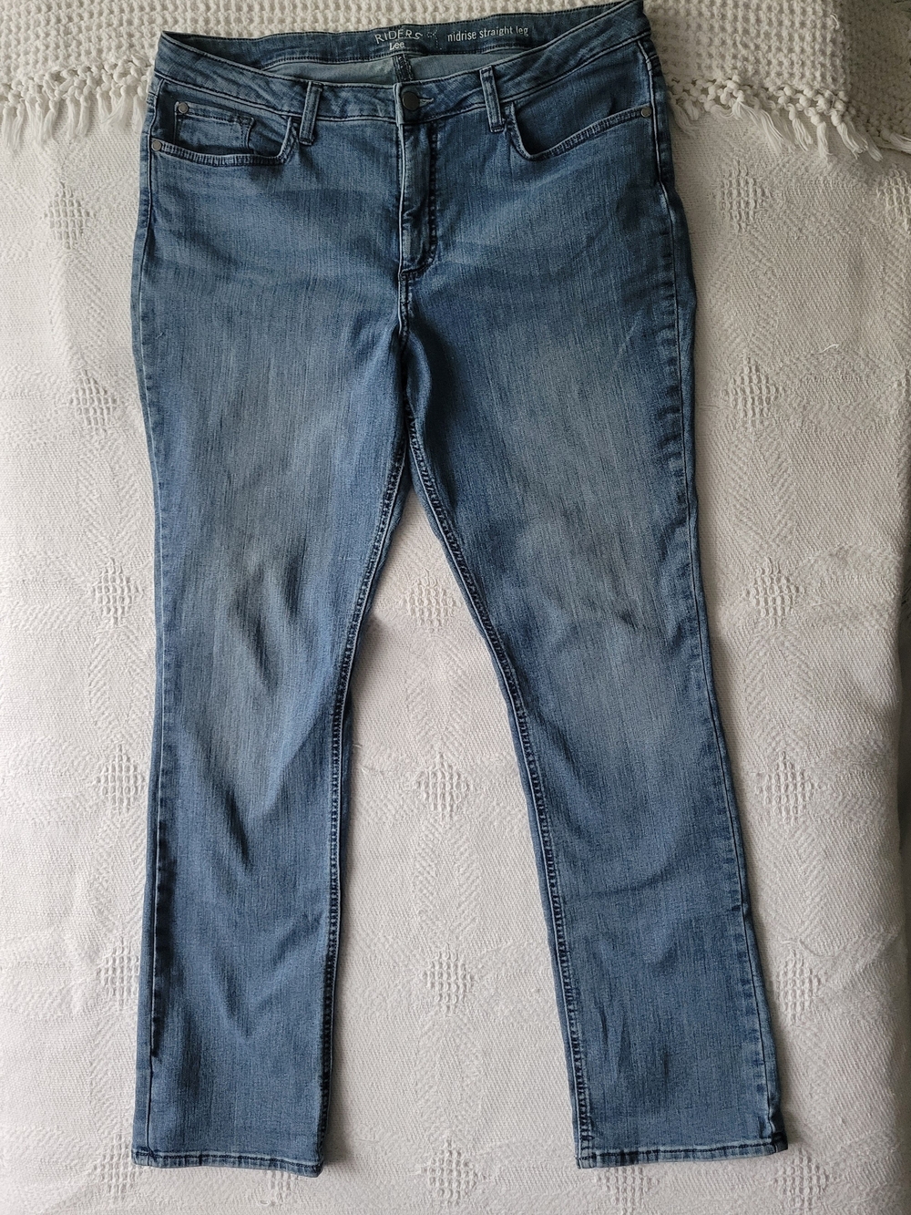 Riders by Lee Women's Straight Leg Jeans in Medium Blue Wash